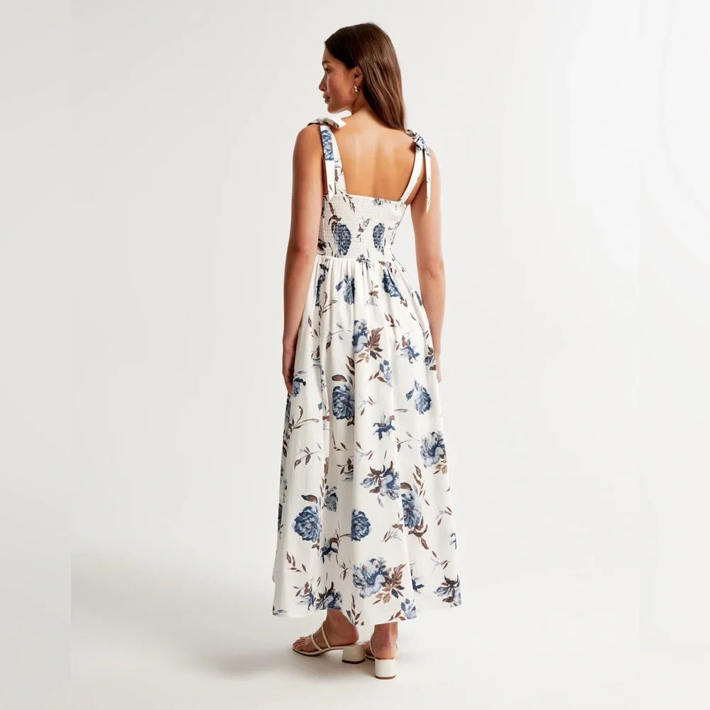 Abercrombie Emerson Tie-Strap Maxi Dress